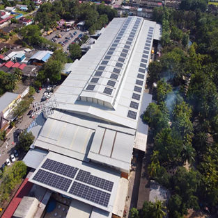  900KW छत परियोजनाओं का उपयोग करके U- आकार मलेरिया में रेल
